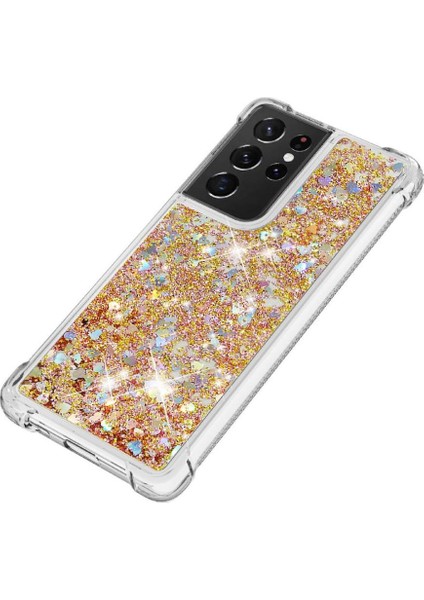Samsung Galaxy S21 Ultra 5g Glitter Sparkle Sevimli Quicksand İçin Telefon Kılıfı (Yurt Dışından) modelleri