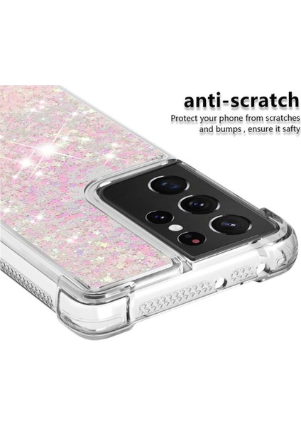 Samsung Galaxy S21 Ultra 5g Glitter Sparkle Sevimli Quicksand İçin Telefon Kılıfı (Yurt Dışından) fırsatları
