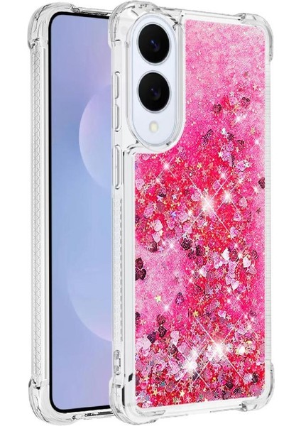 Samsung Galaxy S25 Kenar Tpu Koruyucu Darbeye Glitter İçin Telefon Kılıfı (Yurt Dışından)