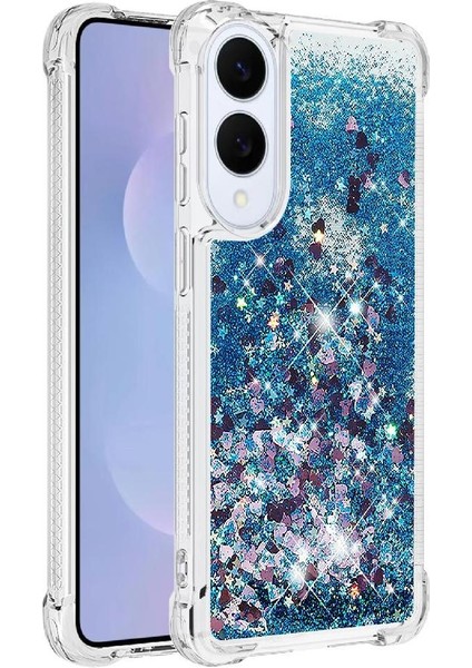Samsung Galaxy S25 Kenar Tpu Koruyucu Darbeye Glitter İçin Telefon Kılıfı (Yurt Dışından)