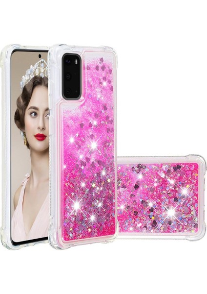 Samsung Galaxy S20 Sıvı Temizle Akan Glitter Sparkle Tpu İçin Telefon Kılıfı (Yurt Dışından) indirimleri