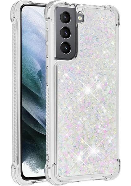 Samsung Galaxy S21 5g Quicksand Sıvı Temizle Akan Sevimli İçin Telefon Kılıfı (Yurt Dışından)