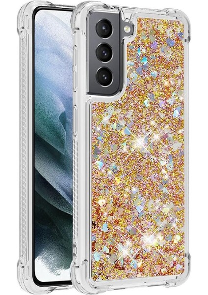 Samsung Galaxy S21 5g Quicksand Sıvı Temizle Akan Sevimli İçin Telefon Kılıfı (Yurt Dışından)