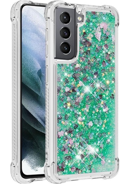 Samsung Galaxy S21 5g Quicksand Sıvı Temizle Akan Sevimli İçin Telefon Kılıfı (Yurt Dışından)