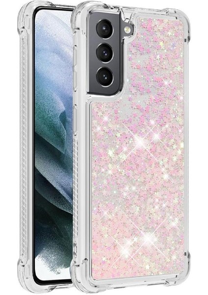 Samsung Galaxy S21 5g Quicksand Sıvı Temizle Akan Sevimli İçin Telefon Kılıfı (Yurt Dışından)