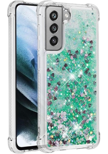 Samsung Galaxy S21 Fe Glitter Sparkle Sevimli Darbeye Dayanıklı Tpu İçin Telefon Kılıfı (Yurt Dışından)
