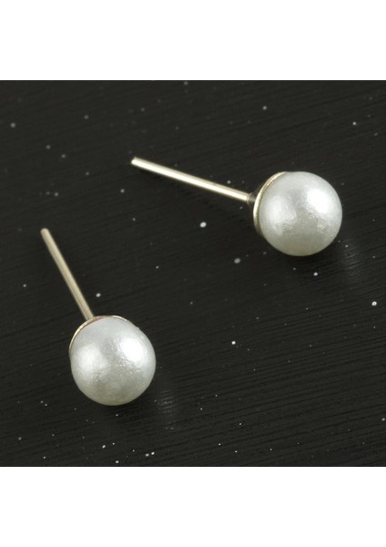 Top Incili Küpe 6 mm