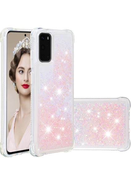 Samsung Galaxy S20 Sıvı Temizle Akan Glitter Sparkle Tpu İçin Telefon Kılıfı (Yurt Dışından) fırsatları