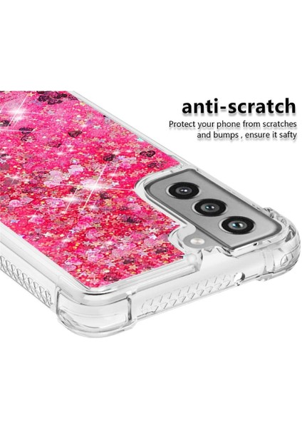 Samsung Galaxy S21 Fe Glitter Sparkle Sevimli Darbeye Dayanıklı Tpu İçin Telefon Kılıfı (Yurt Dışından) modelleri