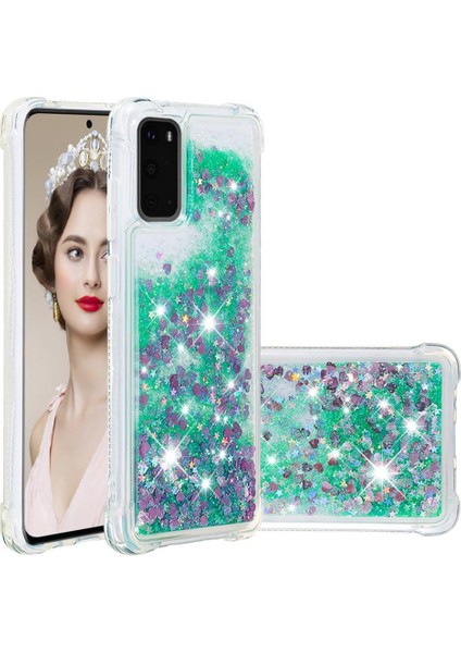 Samsung Galaxy S20 Sıvı Temizle Akan Glitter Sparkle Tpu İçin Telefon Kılıfı (Yurt Dışından) fiyatları