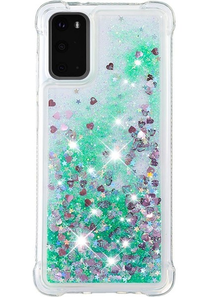 Samsung Galaxy S20 Sıvı Temizle Akan Glitter Sparkle Tpu İçin Telefon Kılıfı (Yurt Dışından) modelleri