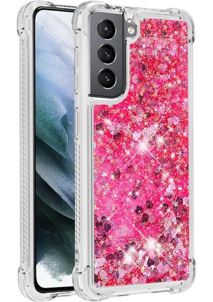 Samsung Galaxy S21 5g Quicksand Sıvı Temizle Akan Sevimli İçin Telefon Kılıfı (Yurt Dışından)