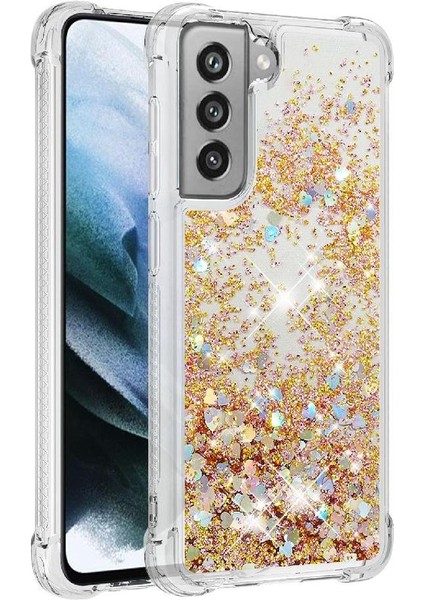 Samsung Galaxy S21 Fe Glitter Sparkle Sevimli Darbeye Dayanıklı Tpu İçin Telefon Kılıfı (Yurt Dışından)