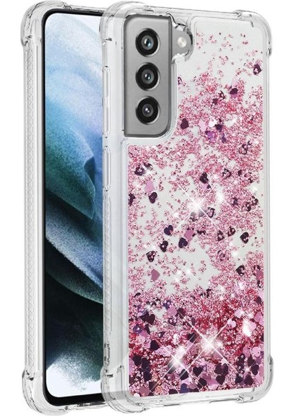 Samsung Galaxy S21 Fe Glitter Sparkle Sevimli Darbeye Dayanıklı Tpu İçin Telefon Kılıfı (Yurt Dışından)