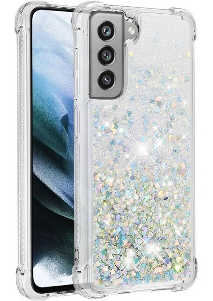 Samsung Galaxy S21 Fe Glitter Sparkle Sevimli Darbeye Dayanıklı Tpu İçin Telefon Kılıfı (Yurt Dışından)