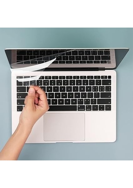 Ekran Koruyucu Macbook Air M2-M3 15 Inç Parlak Anti Scratch Touchıd Air A2941 A3114 ile Uyumlu Şeffaf modelleri