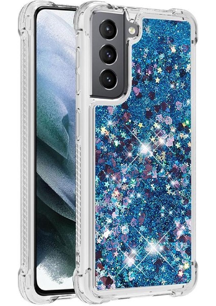 Samsung Galaxy S21 5g Quicksand Sıvı Temizle Akan Sevimli İçin Telefon Kılıfı (Yurt Dışından)