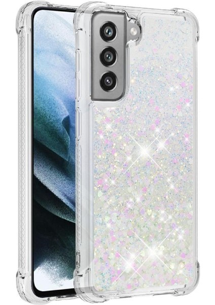 Samsung Galaxy S21 Fe Glitter Sparkle Sevimli Darbeye Dayanıklı Tpu İçin Telefon Kılıfı (Yurt Dışından)