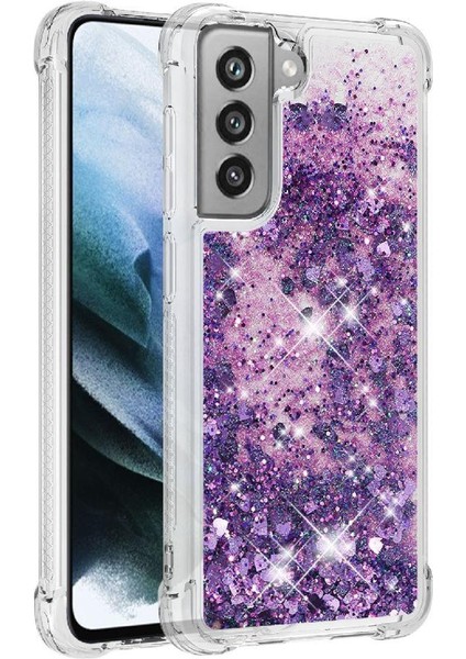 Samsung Galaxy S21 Fe Glitter Sparkle Sevimli Darbeye Dayanıklı Tpu İçin Telefon Kılıfı (Yurt Dışından)