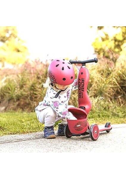 & Ride Highwaykick 1 Lifestyle Wildcat – Çocuklar Için 2'si 1 Arada Denge Bisikleti ve Scooter (1 – 5 Yaş), Depolama Alanlı, Yüksekliği Ayarlanabilir, Emniyet Pedi, 50 Kg'a Kadar, Tasarım fırsatları