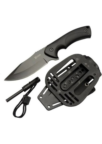 TNT-1020-B Siyah Çubuklu Avcı Bıçağı – Çakı Bıçak