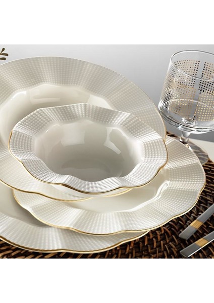 Milena Yaldızlı 12 Kişilik 48 Prç Yemek Takımı fiyatları