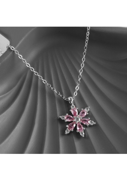 Lotus Zirkon Taşlı Yeni Sezon Kolye