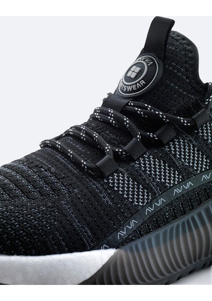 Erkek Siyah Nefes Alan Hafif Sneaker Ayakkabı A41Y8026