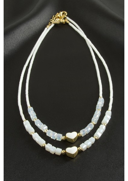 Karışık Figürlü Miyoki Boncuk Küp Kristal Kolye 1 Adet