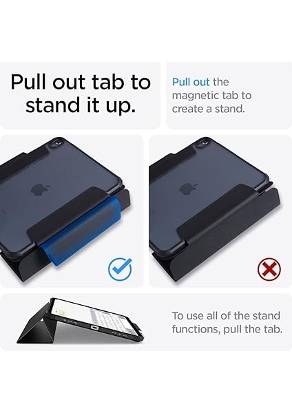 iPad 11" (2025) / 10.9'' 10.nesil (2022) ile Uyumlu Kılıf Ultra Hybrid Pro Speckled Gray - ACS05941 modelleri