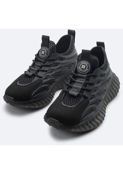 Erkek Siyah Nefes Alan Hafif Sneaker Ayakkabı A41Y8023