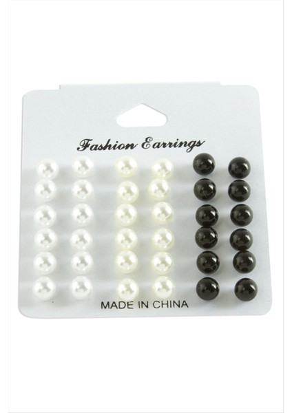 Kartlı Inci Küpe 36 Adet