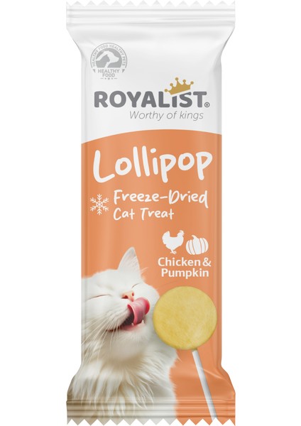 Tavuklu ve Bal Kabaklı Kedi Lolipopu