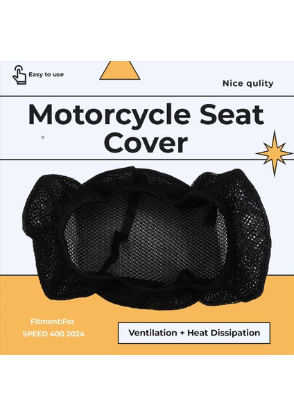 Motosiklet Aksesuarları Koltuk Kapağı Hız 400 2024 Hız 400 Koltuk Kapakları Koltuk Koruma Yastığı 3D Hava Akışı Koltuk Kapakları (Yurt Dışından) fırsatları
