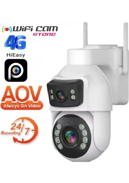 30X Optik Zoom Çift Kameralı 4g Solar Kamera Hieasy Yazılım modelleri