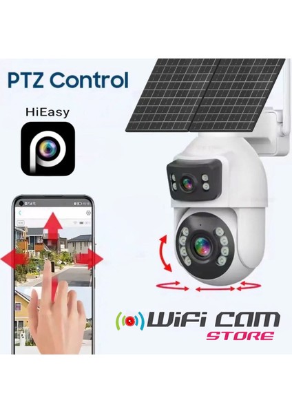 30X Optik Zoom Çift Kameralı 4g Solar Kamera Hieasy Yazılım fırsatları