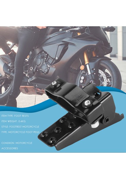 Yeni 1 Çift Siyah Çelik Motosiklet Bisiklet Aksesuarları Çerçeve Ayak Pedal Katlama Özel Tasarlanmış Boyut Mm-30 mm (Yurt Dışından) fiyatları