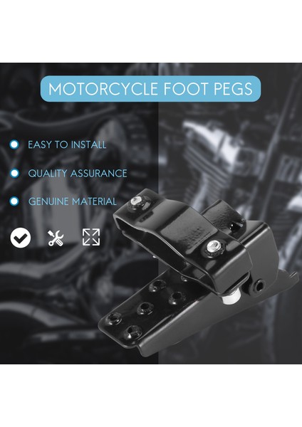 Yeni 1 Çift Siyah Çelik Motosiklet Bisiklet Aksesuarları Çerçeve Ayak Pedal Katlama Özel Tasarlanmış Boyut Mm-30 mm (Yurt Dışından) fırsatları