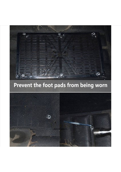 2x Evrensel Araç Zemin Mat Pad Topuk Ayak Ayak Halı Pedalı Yama Kapağı Kıçlı Kaçış Pedal Mat - 25X16CM (Yurt Dışından) indirimleri