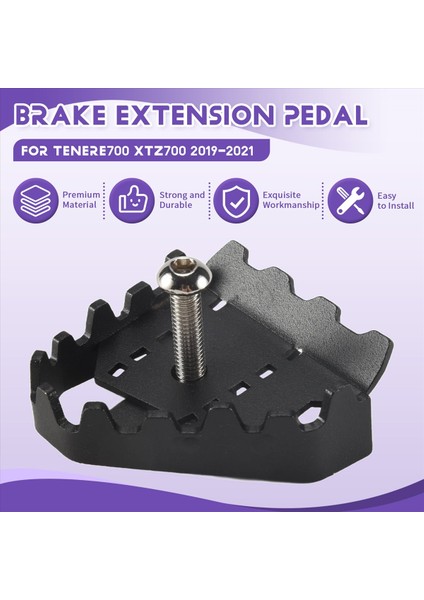 Yamaha Için Tenere 700 TENERE700 Xtz 700 T700 T700 Motosiklet Fren Kolu Uzatma Pedalı Pedalı Uç Plakası Büyütme Genişletici (Yurt Dışından) fırsatları
