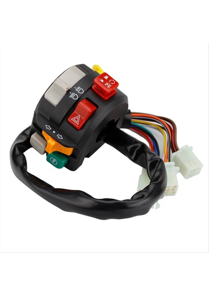 Motosiklet Universal 22MM Gidon Anahtarı 7 Fonksiyon Gidon Modifikasyon Anahtarı Montajı (Yurt Dışından)