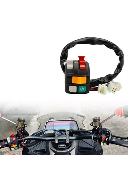 Motosiklet Universal 22MM Gidon Anahtarı 7 Fonksiyon Gidon Modifikasyon Anahtarı Montajı (Yurt Dışından) indirimleri