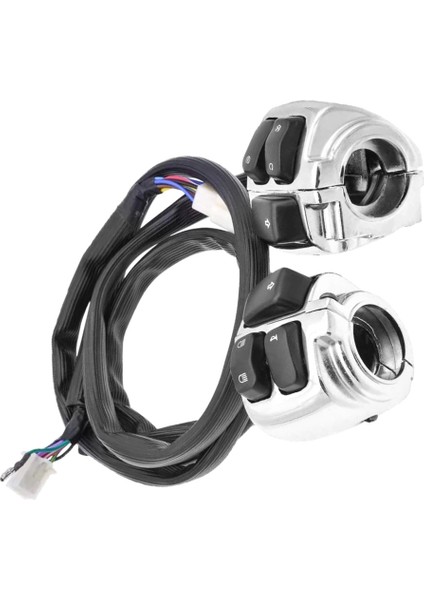 Motosiklet 1 Inç 25MM Gidon Kontrol Anahtarı Kablo Demeti Boynuz Dönüş Sinyali Işık Anahtarı Harley Sportster Dyna Softail (Yurt Dışından) indirimleri