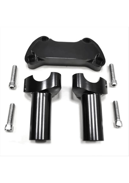 Siyah 4inch Yükselticiler 1 Inç Gi Kelepçesi Harley Fat Boy Düşük Rider Softail Fxstc (Yurt Dışından)