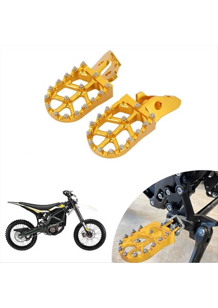 Ayak Dönemi Ayak Pegs Footpegs Sur-Ron Surron Ultrabee Ultra Bee Off-Road Elektrik Kir Bisiklet Parçaları Altın (Yurt Dışından) modelleri
