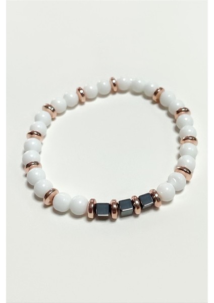 Sedef Doğaltaş Bileklik 6 mm