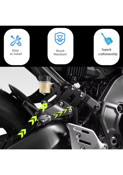 Yamaha Için Yeni Motosiklet Aksesuarları MT09 FZ09 Mt-09 mt 09 Arka Pedalı Alç Pedalı Kiti Evo Yolcu Ayak Çarşamba Destekleri Kit (Yurt Dışından) modelleri