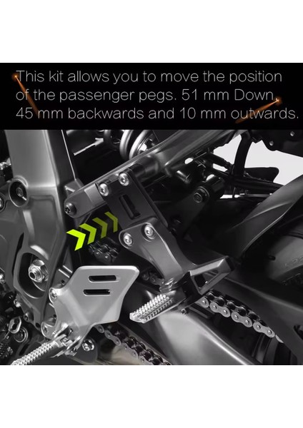 Yamaha Için Yeni Motosiklet Aksesuarları MT09 FZ09 Mt-09 mt 09 Arka Pedalı Alç Pedalı Kiti Evo Yolcu Ayak Çarşamba Destekleri Kit (Yurt Dışından) fırsatları