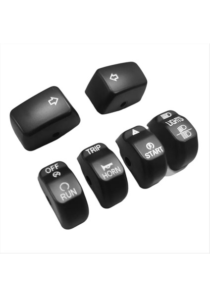 6pcs/set Motosiklet Gidonu Kontrol Anahtarı Kapak Kapakları Harley Softail Sportster 883 1200 Dyna Cvo Softail (Yurt Dışından)