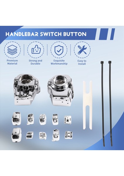 Harley Ultra Klasik Electra Glide Road King Glide Için Motosiklet Gi Düğmesi 1996-2013 Gidon Düğmesi Kabuğu (Yurt Dışından) fırsatları